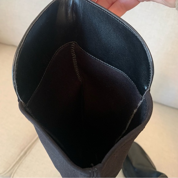 NWOB NINE WEST TREAD OVER THE KNEE LEATHER LUG SOLE BOOTS - Picture 7 of 8